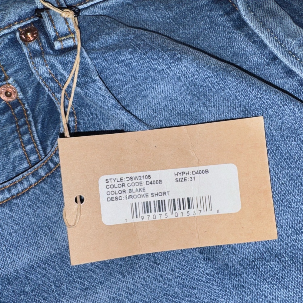 Denimist Brooke Denim Shorts in Blake Wash Women's Size 31 NWT - Picture 13 of 14